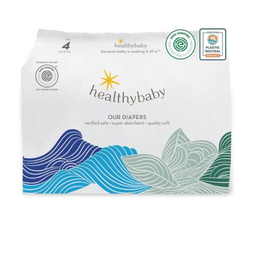 Our Diapers | EWG Verified Safe & Plant-Based Diapers | Leak Protection | Soft Organic Cotton Shell | Chlorine-Free Diaper for Sensitive Skin | Size 5 (27-35 lbs) 30 Count