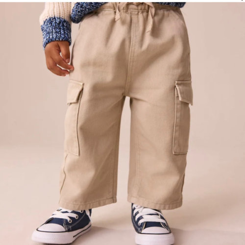 Buy Stone Washed Wide Leg Cargo Trousers (3mths-7yrs) from Next USA