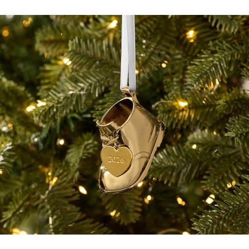 Baby's First Christmas Bootie Ornament