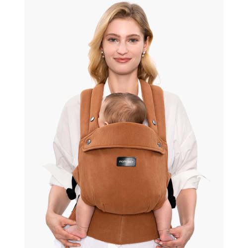 Momcozy Ergonomic Baby Carrier - Breathable Cotton Linen for 3M+