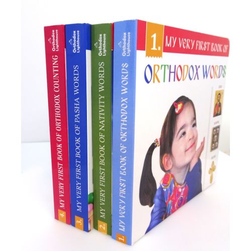 Orthodox Christian Board Books, Early Learning Books, My First Orthodox Words, Picture Book, Hardbound Book for Orthodox Children