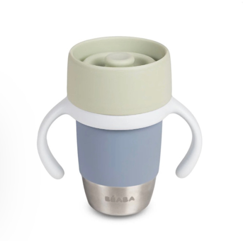 Click & Drink Stainless Steel Learning Cup
