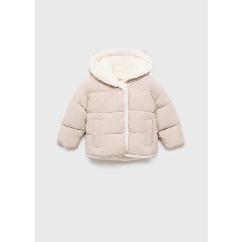 Padded anorak with fur-effect interior - Kids | MANGO USA