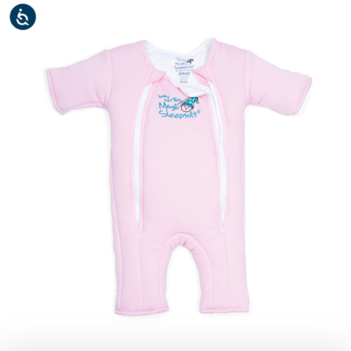 Pink Baby Merlin’s Magic Sleepsuit – Cozy 100% Cotton Baby Sleepwear