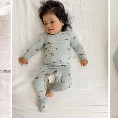 Woof Sage Convertible Footie Pajamas | günamüna