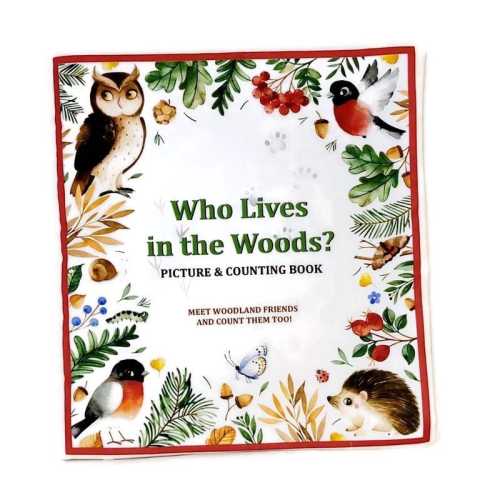 Who Lives in the Woods? - Soft Cloth Books for Babies, Children, Boys, Girls, Toddler, Kids