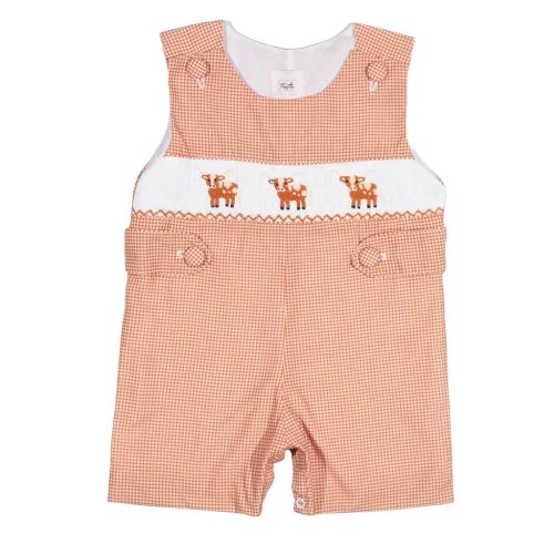 Shop Teeta Boys Henry Jon Jon Orange Gingham Romper – Best Dressed Child
