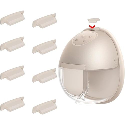 8pcs Breast Pump Spout Cap for eufy Wearable Breast Pump S1 Pro/S1/E20/E10, Replace Spout Cover for eufy Pump, Made by BDICOVE, Not Original Parts