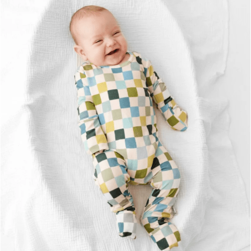 Lagoon Check Day to Night Romper Luxe Edition | Cotton Bamboo Blend