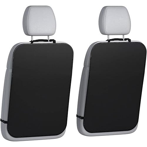 lebogner Back Seat Cover for Kids, 2 Pack X-Large Waterproof Kick Mats Backseat Protector, Durable Car Seat Back Protectors for Vehicles to Protect from Dirt, Mud & Scratches, Fits Most SUVs and Vans
