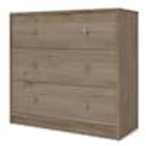 Tvilum Portland 3-Drawer Jackson Hickory Chest of Drawers 26.89 in. H x 28.5 in. W x 11.85 in. D 70332hl