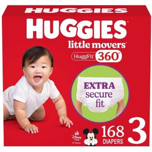 Huggies Little Movers 360 Pull On Diapers -Size 3 - 168ct