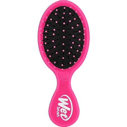 Wet Brush Mini Detangler Hair Brush, Pink - Detangling Travel Hair Brush - Ultra-Soft IntelliFlex Bristles Glide Through Tangles with Ease - Pain-Free - All Hair Types
