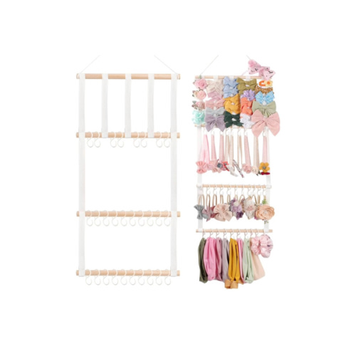POVETIRE Headband Holder Hair Bows Organizer for Girls, Baby Headbands Hair Accessories Organizer Storage Wall Hanging Decor for Toddler Girls Room