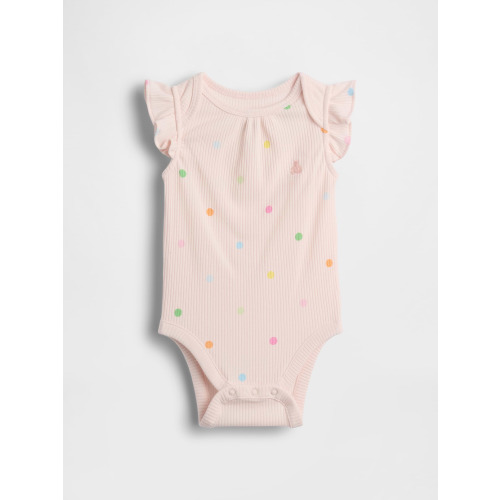 Baby First Favorites Organic Cotton Flutter-Sleeve Bodysuit