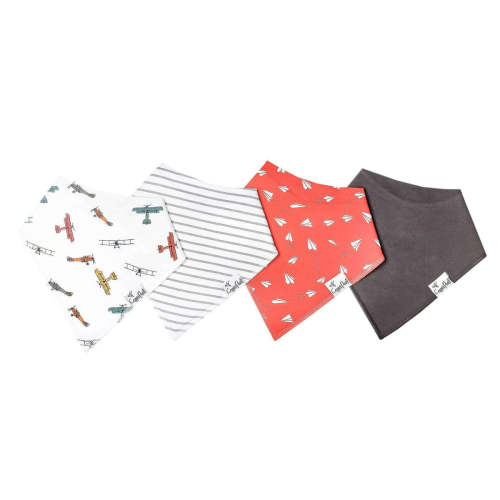 4 Pack Baby Bandana Bibs - Ace