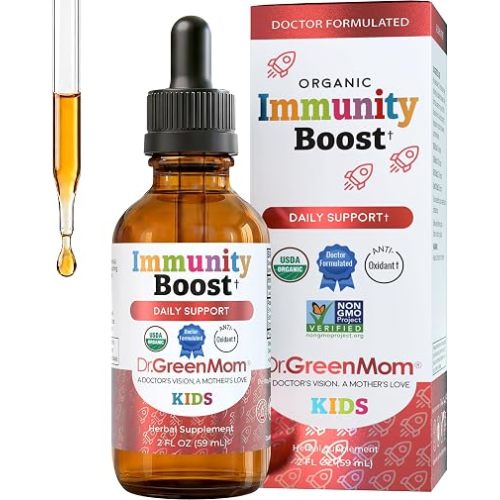 Dr. Green Mom Immunity Boost Kids — Echinacea Elderberry Astragalus & VIT C