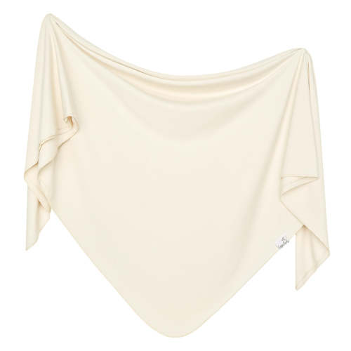Knit Swaddle Blanket - Cru
