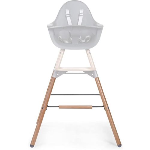 Childhome Evolu One.80° High Chair Extra Set of Long Legs + Foot Rest, Adjustable Height Baby High Chair Legs, Sleek Modern Beechwood Legs, Anthracite