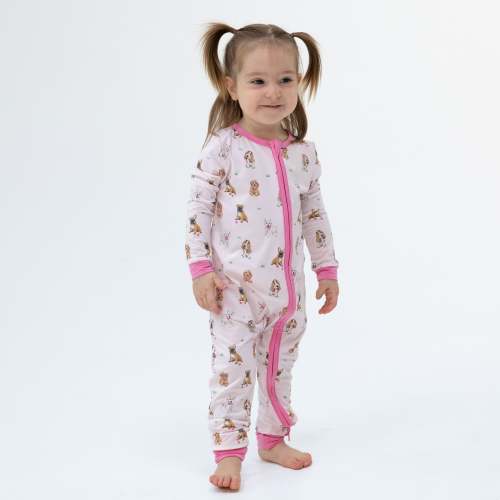 Bestie Dogs Pink - Convertible Romper – Angel Dear