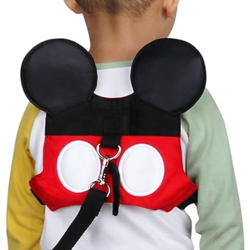 Toddler Leash & Harness, Child Anti Lost Leash Baby Cute Safety Harness Belt Strap Hold Kids Close While Walking For Boys and Girls(Red)