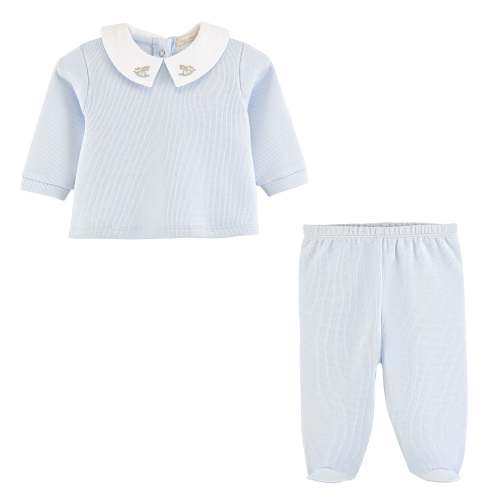 English Knot Top And Pant Set, Rocking Horse