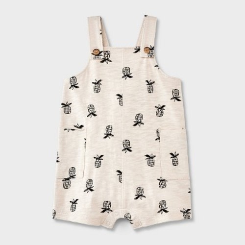Baby Solid Coveralls - Cat & Jack™, Color: Cream, Size: 0-3M