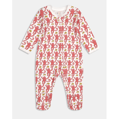 Infant Monkey Zipper Footie, 3-6 months