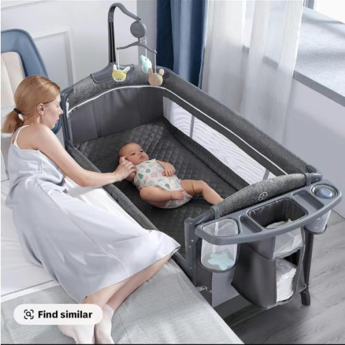 Baby Bassinet & Bedside Sleeper, Portable Baby Crib for Newborns and Infants, https://amzn.to/3SwhQP8