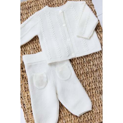 Wool Cashmere Ivory Set