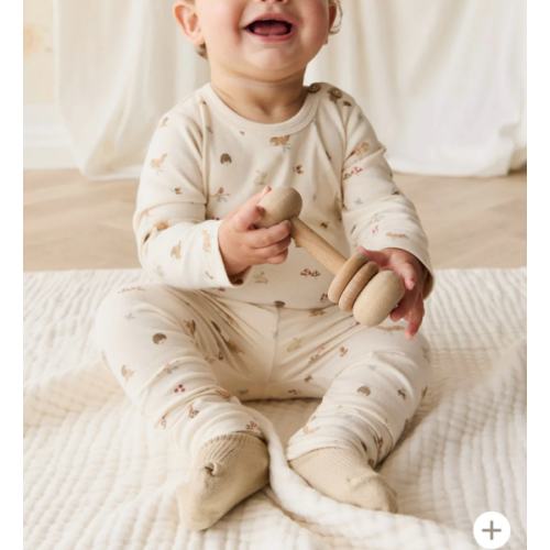 Organic Cotton Fernley Bodysuit - Forest Gathering – Jamie Kay USA