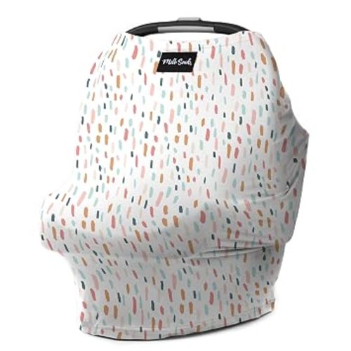 Milk Snob Original 5-in-1 Cover - Nursing Cover for Breastfeeding - Baby Carseat Canopy & Stroller - Essential All-in-One Design - Perfect for Summer - Gift for Mom, Baby (Quinn)