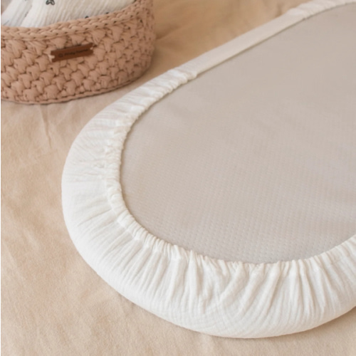 100% Muslin Cotton Fitted Sheets for Anzy Home Moses Baskets