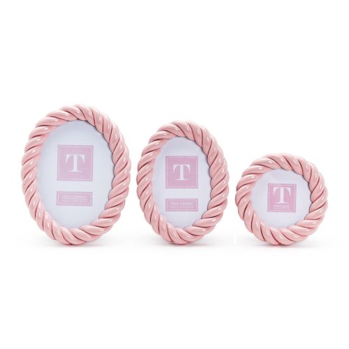 Pink Twist Oval Photo Frame 5X7 - Kademi