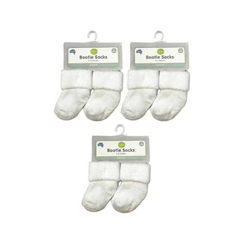 Newborn Bootie Socks Value Bundle - White
