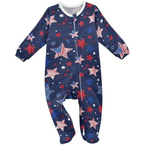 Dussdil Baby One-Piece Footies Newborn Rompers Pajamas Cotton Footed Pjs for Sleep Play Boys Girls