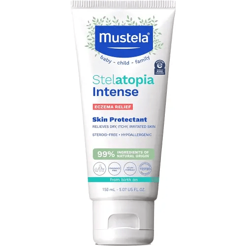 Mustela Eczema Relief Cream Stelatopia Intense - Fragrance-Free Moisturizing Body Lotion with Colloidal Oatmeal - For dry, itchy, irritated skin & flare-ups - Baby, Child & Adult - 5.07 fl. oz.