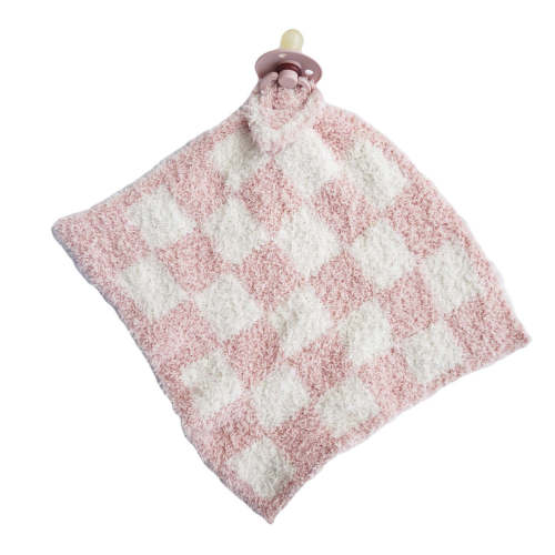 CuddleLane™ Luxe Lovey | Rose Check