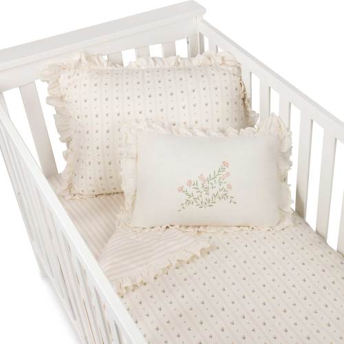 Linear Floral Crib Set (52"x28") – Ely's & Co.