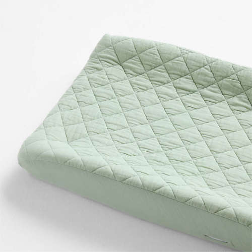 Supersoft Soft Green Organic Cotton Gauze Baby Changing Pad Cover