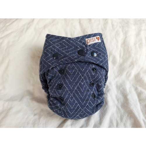 Merino wool diaper cover "Waves of the Sea" Eco-Friendly Sustainable Reusable Cloth Nappy: Skin-Friendly, Natural, Breathable and Non-itchy.