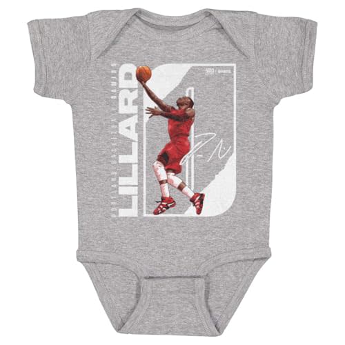 500 LEVEL Damian Lillard Portland Stretch Portland Trail Blazers One-Piece Infant Bodysuit