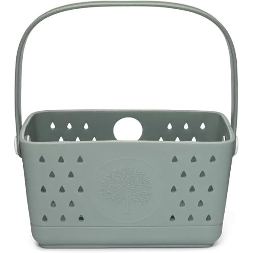 Parker Baby Co. Quick-Dry Bath Caddy Organizer with Handle - Rain, Regular