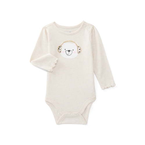 Garanimals Baby Girls Graphic Bodysuit with Long Sleeves, Sizes 0M-24M
