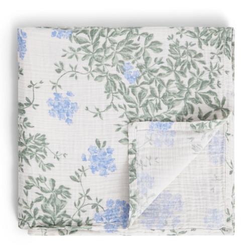 Plumbago Swaddle Blanket Muslin, 110x110 cm | RoyalDesign