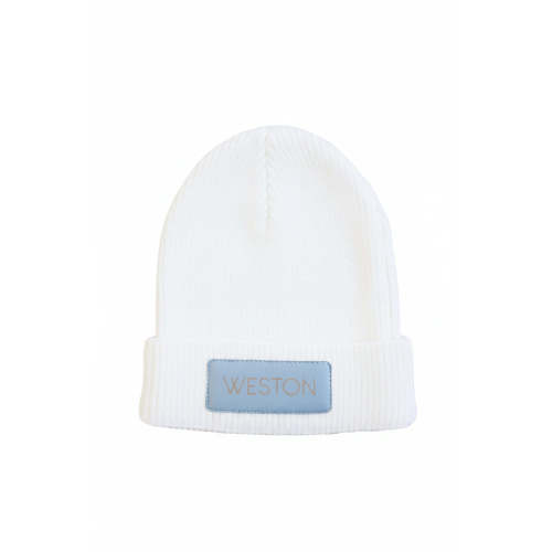 Personalized Leather Patch Beanie | All Colors