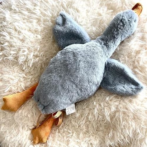 Tanha Goose Stuffed Animal, Soft Goose Plush, Cute Stuffed Goose, Duck Stuffed Animal - 20 inch, Grey