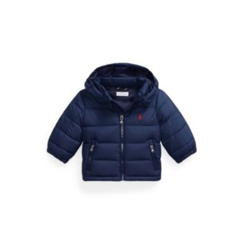 Baby Boys Ripstop Down Hooded Jacket
