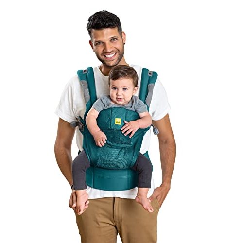 LÍLLÉbaby Complete Airflow Ergonomic 6-in-1 Baby Carrier Infant to Toddler with Lumbar Support (7-45 Pounds), 360 Degree Baby Wearing, Inward and Outward Facing (Pacific Coast)