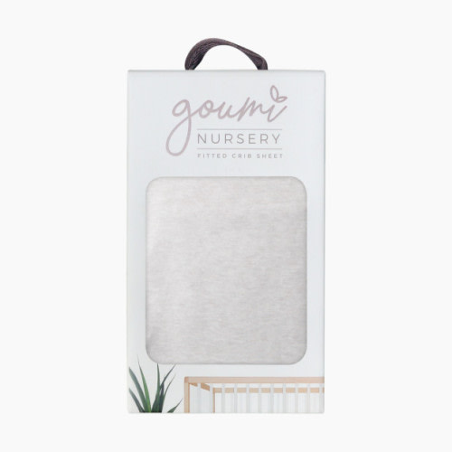 Goumi Kids Fitted Crib Sheet - Storm Gray
